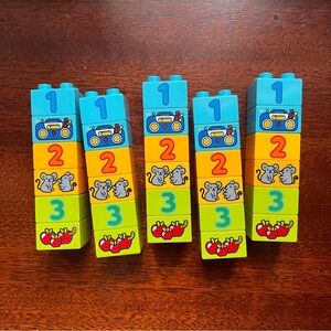 Duplo counting blocks party set